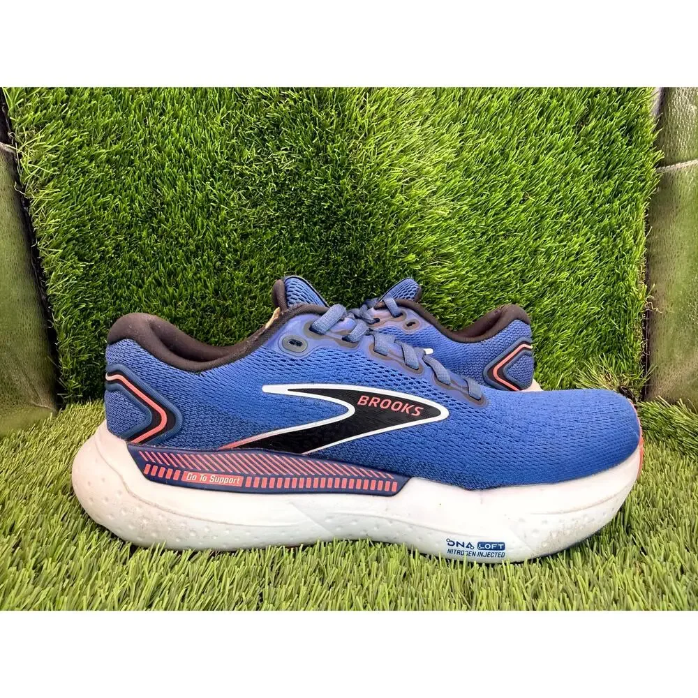 Brooks Glycerin GTS 21 1204091B496 Athletic Sneaker Women's 8B Blue Knit Jogging